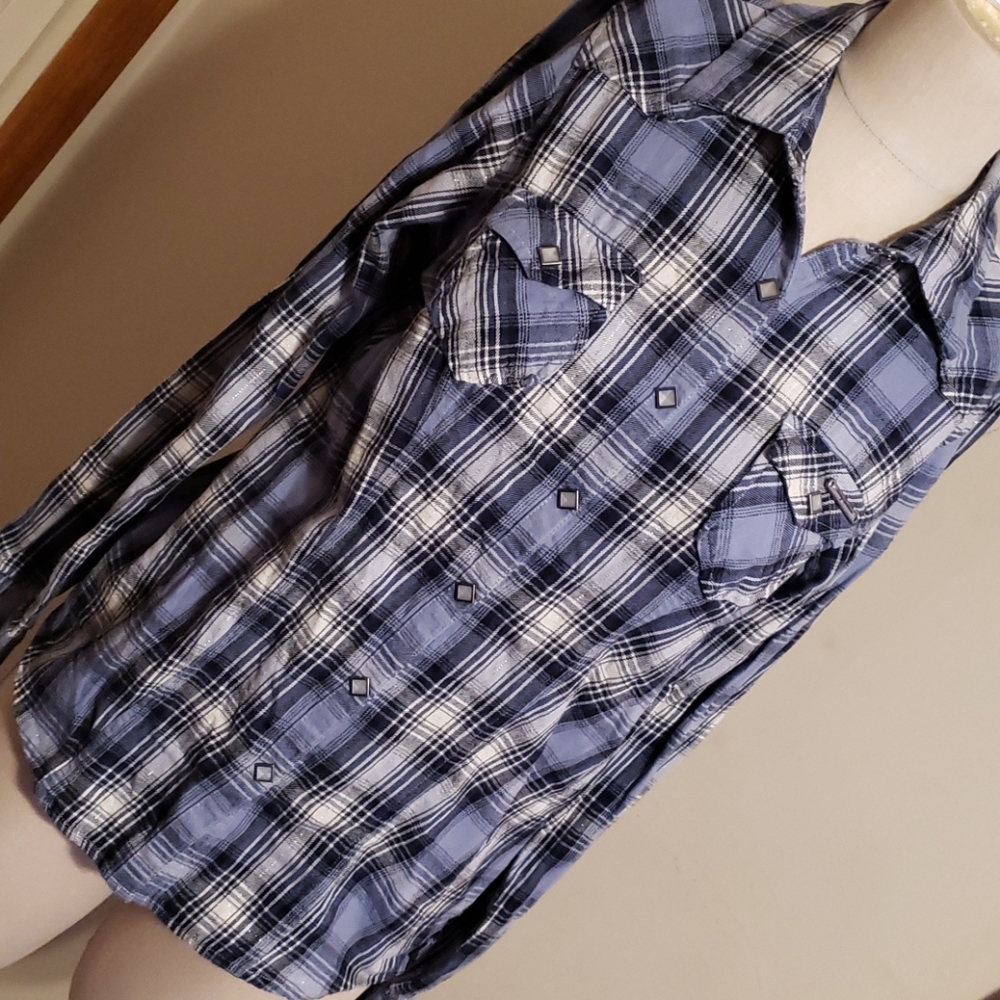 Women's harley davidson button up. Worn once